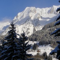 Le versant W de l'étale et le couloir Chauchefoin, vus de la Gutary