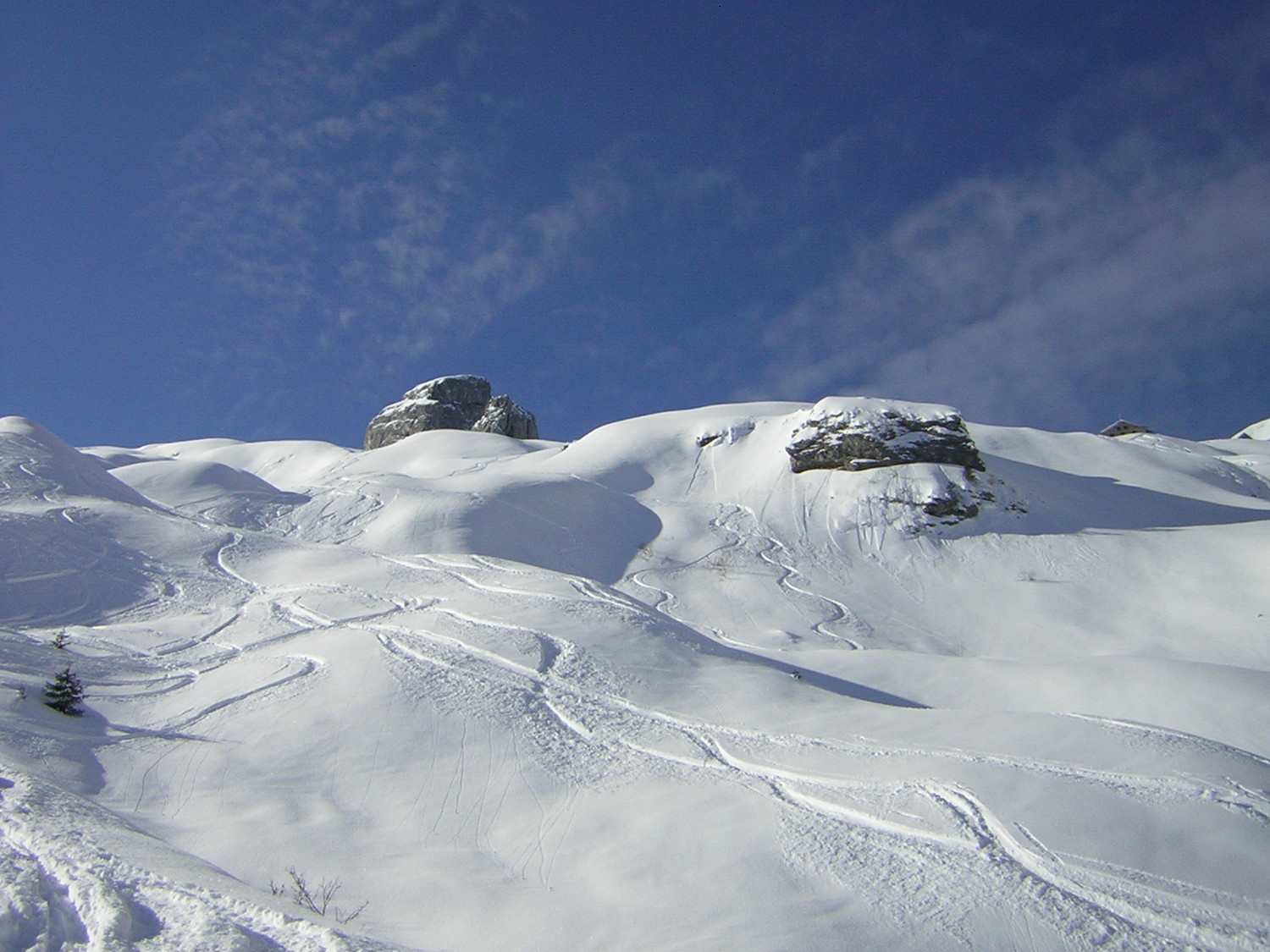 De belles pentes agréables à skier