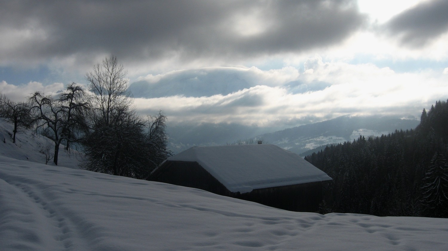 Ciel encombré côté Mont-Blanc