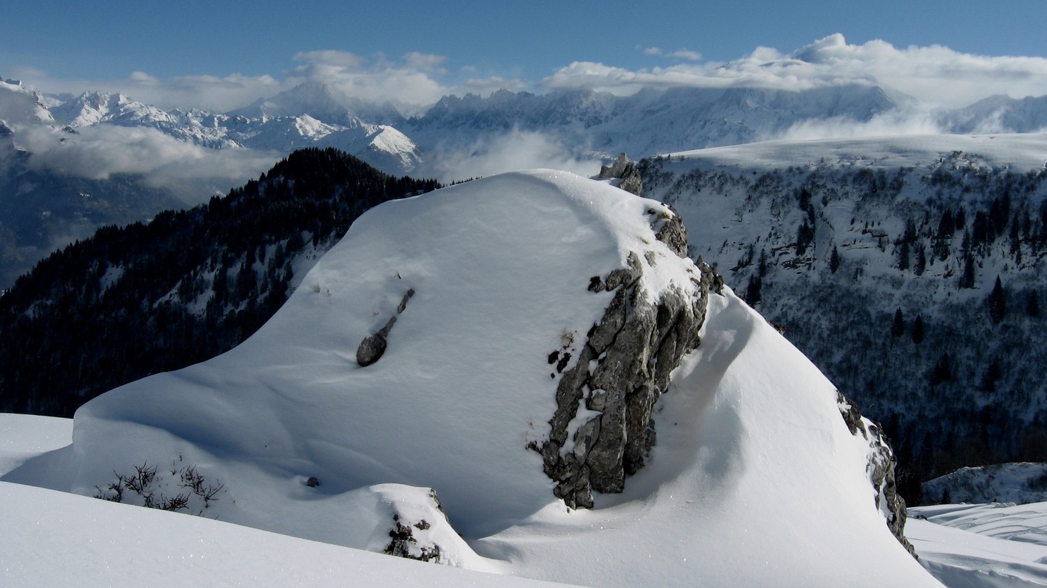 Vers le Massif du Mont-Blanc