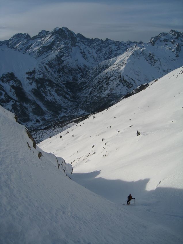Descente sur Pelvoux