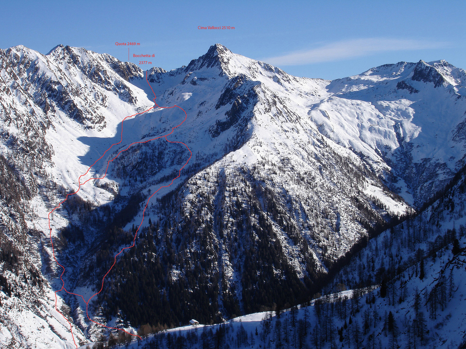La Valle di Cuminello con le varie possibilità sciistiche.