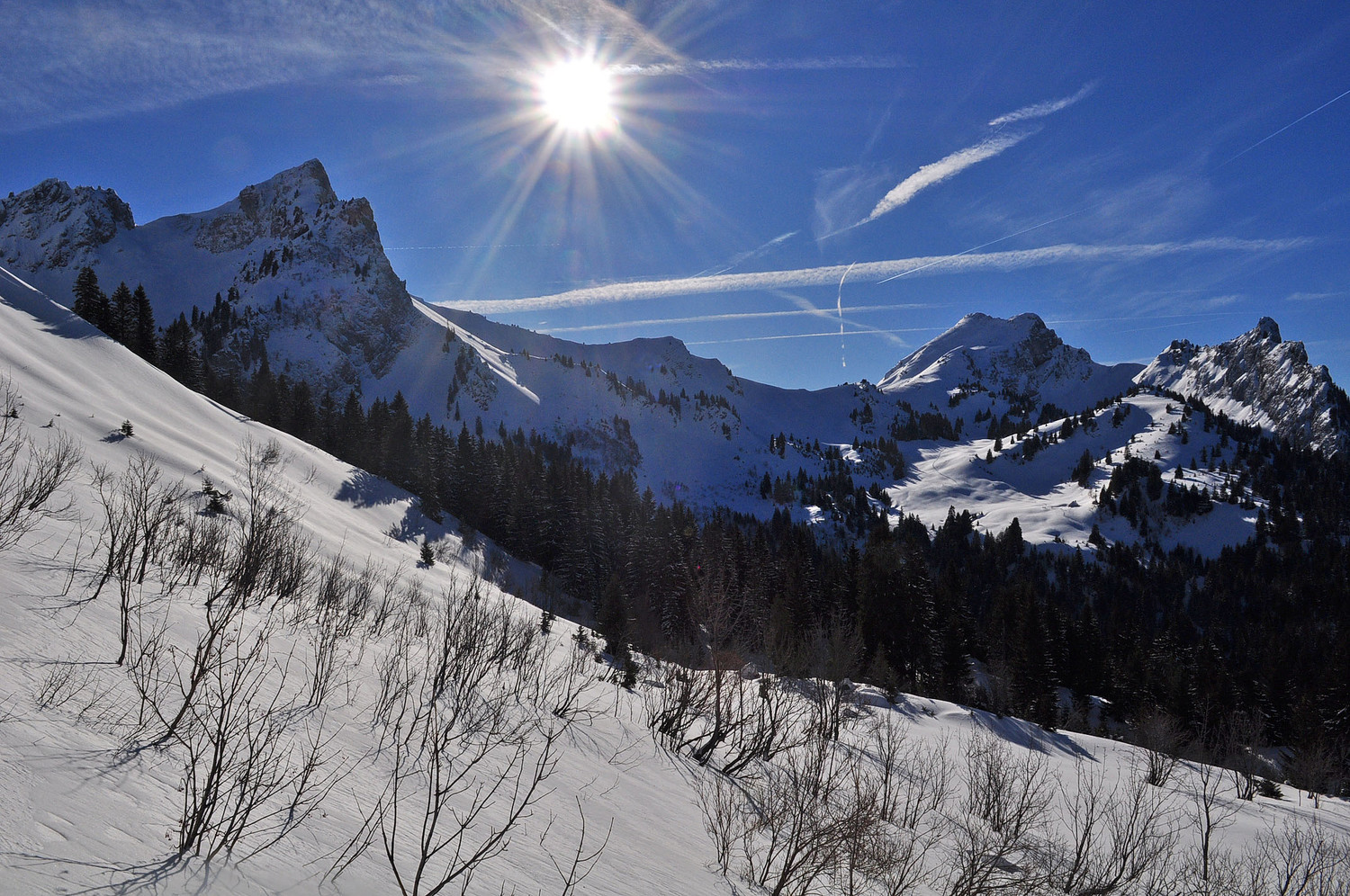 Soleil plein en chemin de Chavasse