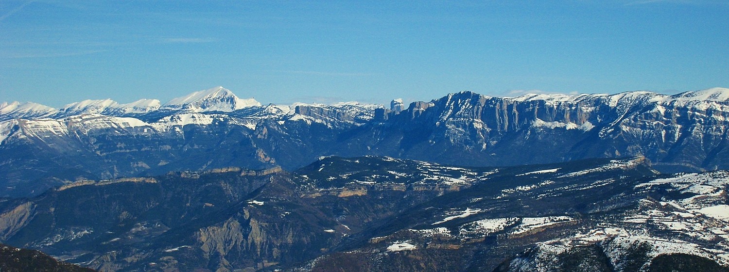 Le Vercors vu du Grand Delmas