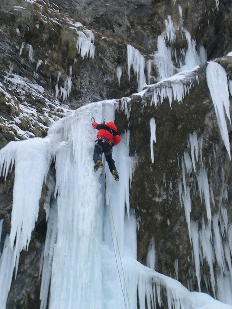 Cascade Rocher Dagan ligne Brun Berrard L2 5+