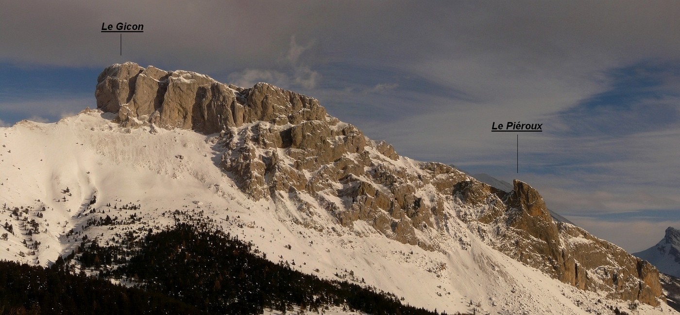 Montagne de St Gicon - Versant W