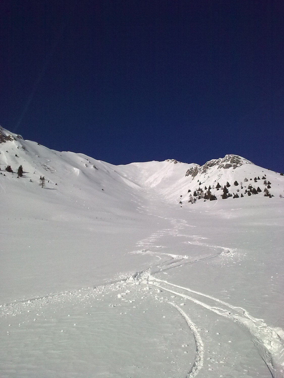 Au de la combe sud.