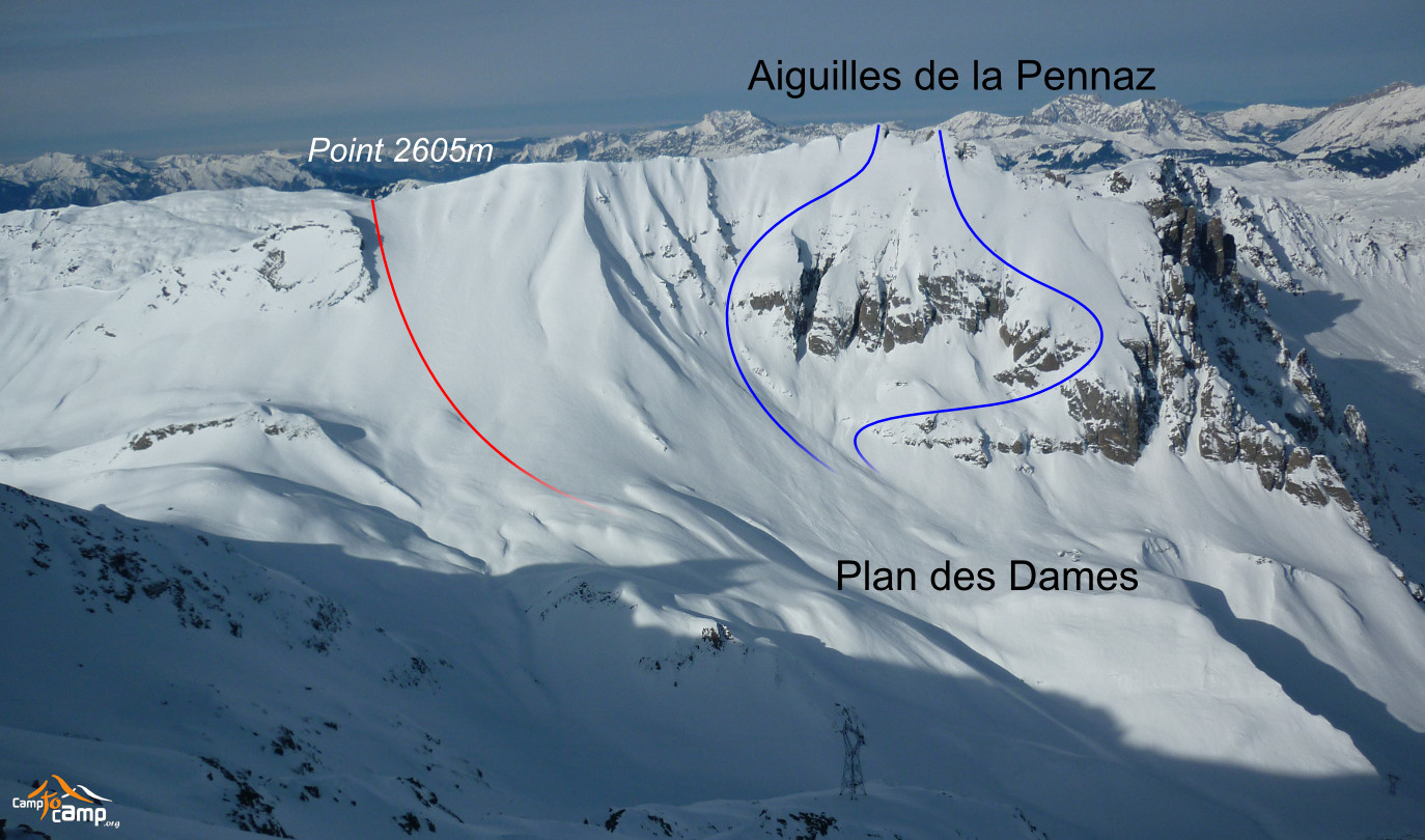Topo : Aiguilles de la Pennaz, face E