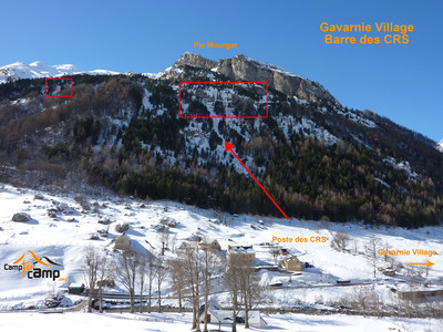 Gavarnie - Barre des CRS - Vue d'ensemble Gavarnie - Barre des CRS - Vue d'ensemble