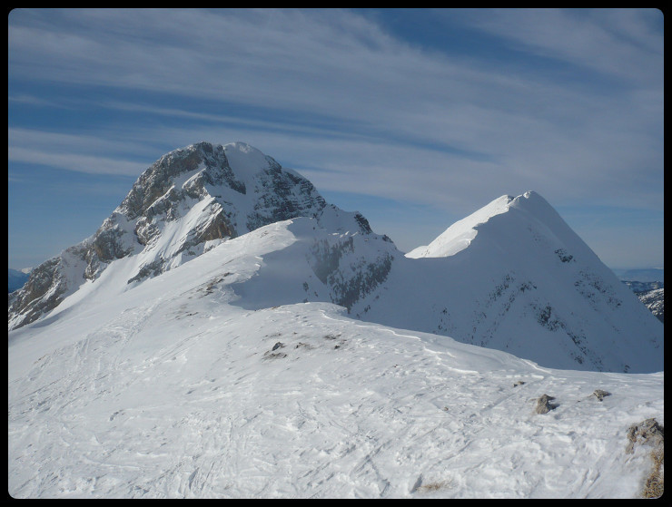 Au col, Pointe de Balafrasse et Pointe Blanche