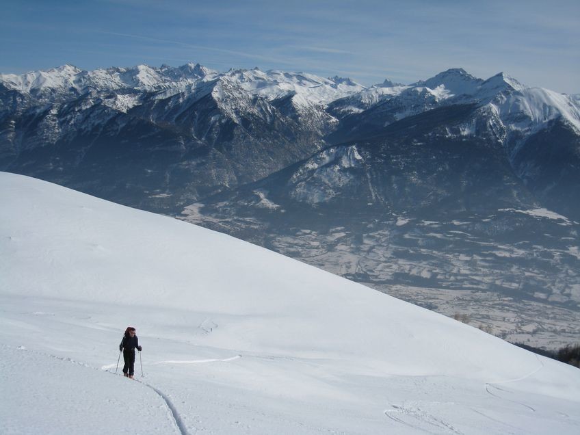 Montée en face SE de l'Hivernet