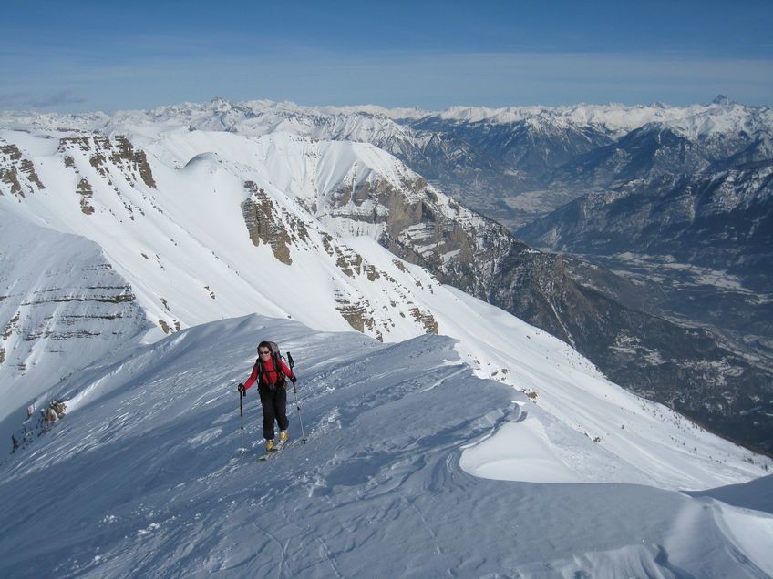 Arrivée au sommet de l'Hivernet