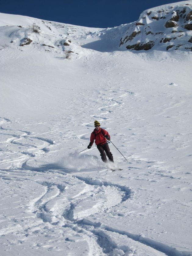 Bonne neige en face NW de l'Hivernet
