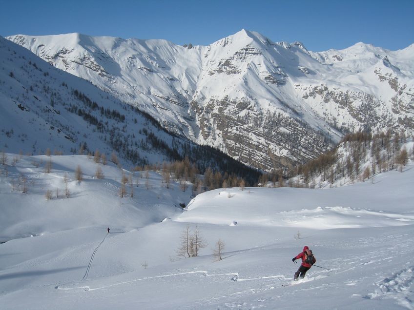 Descente en face N de l'Hivernet