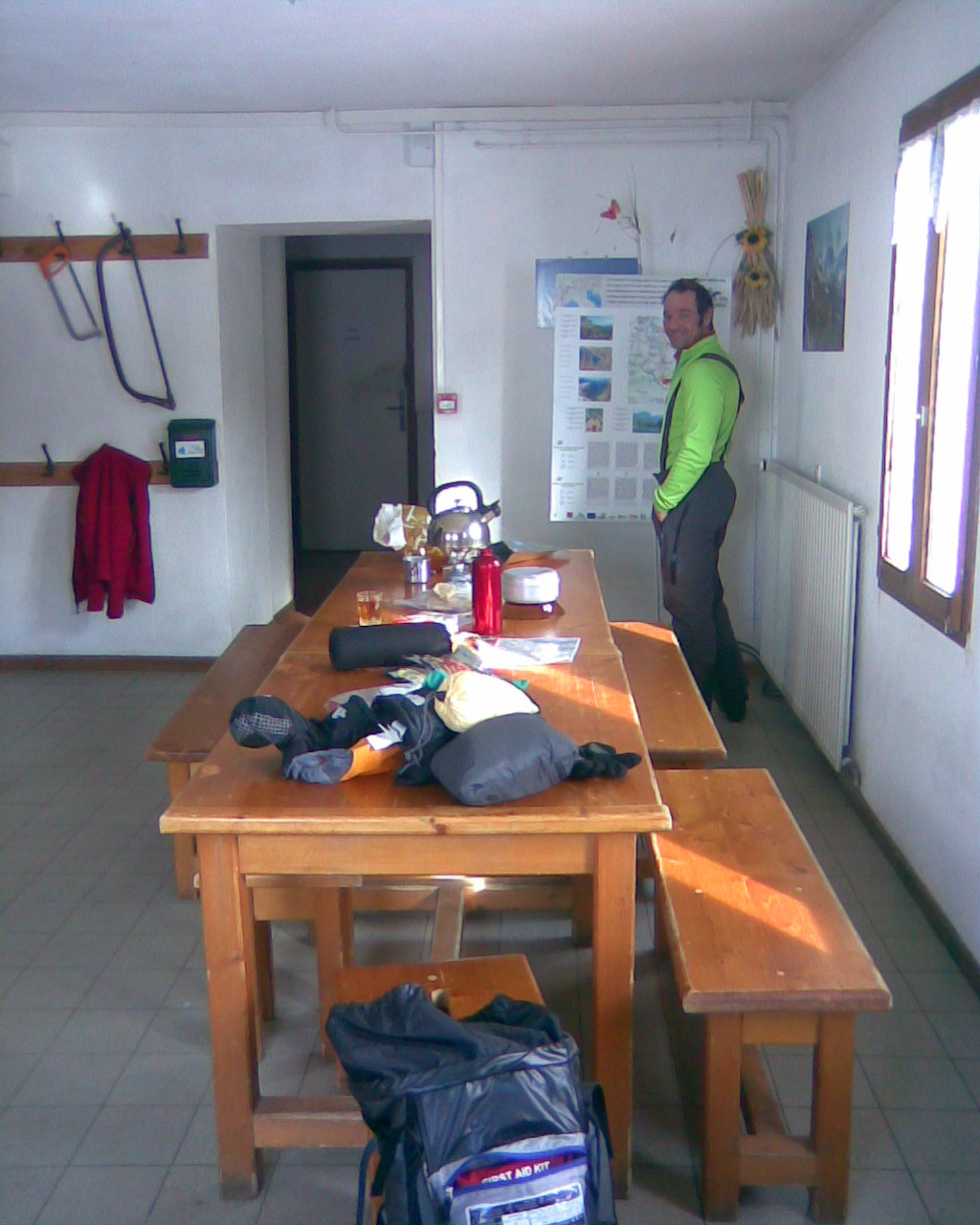 Refuge d'hiver salle à manger
