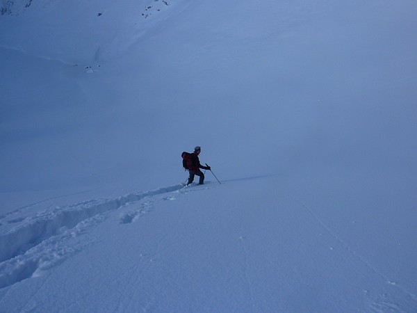 Salendo al Ruchbuel, aprendo la traccia verso il Falensee