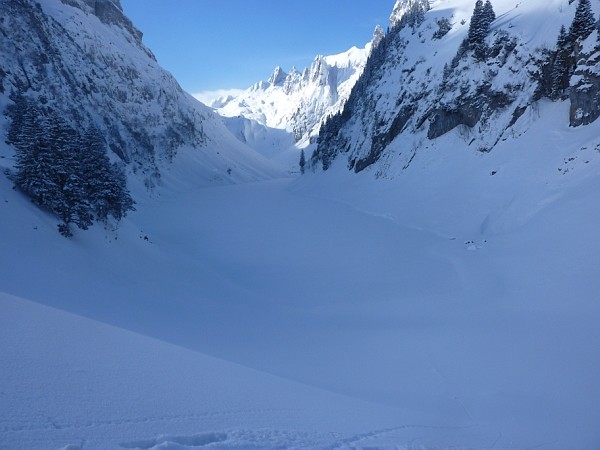 Salendo al Ruchbuel; Il Falensee sullo sfondo l'Altmann
