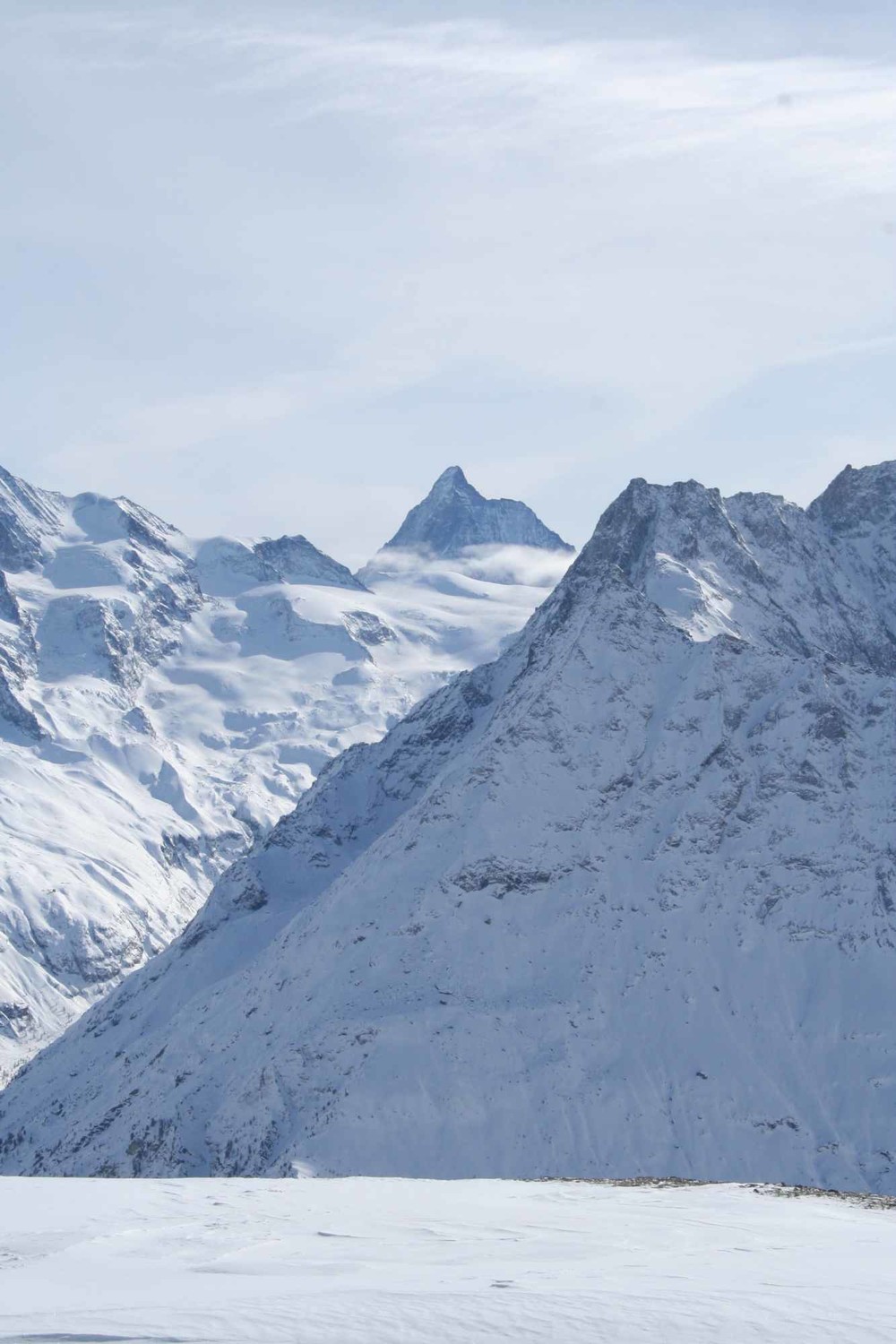 Vue sur l'arrête du lion.