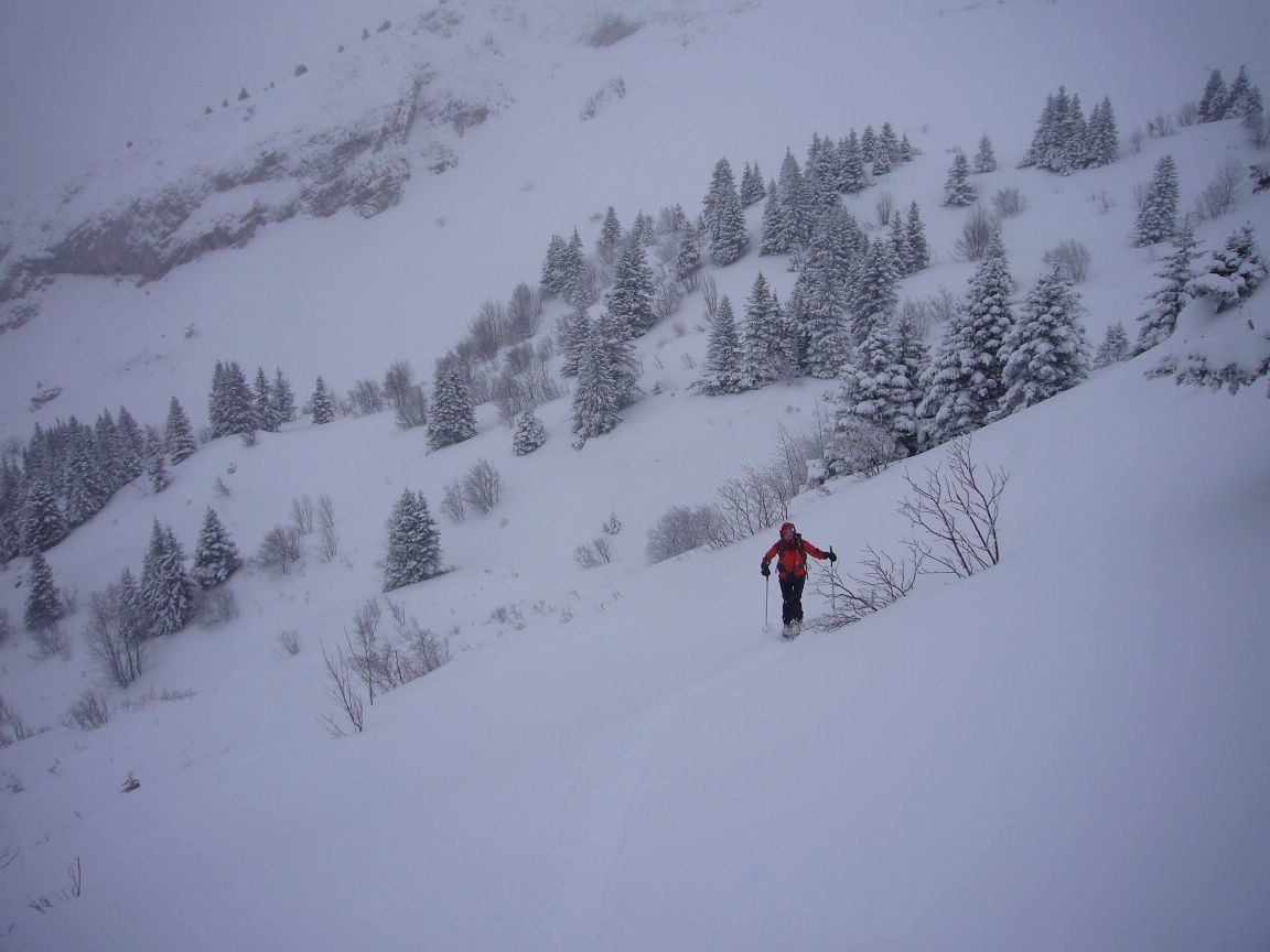 très bonne visibilté malgré la neige