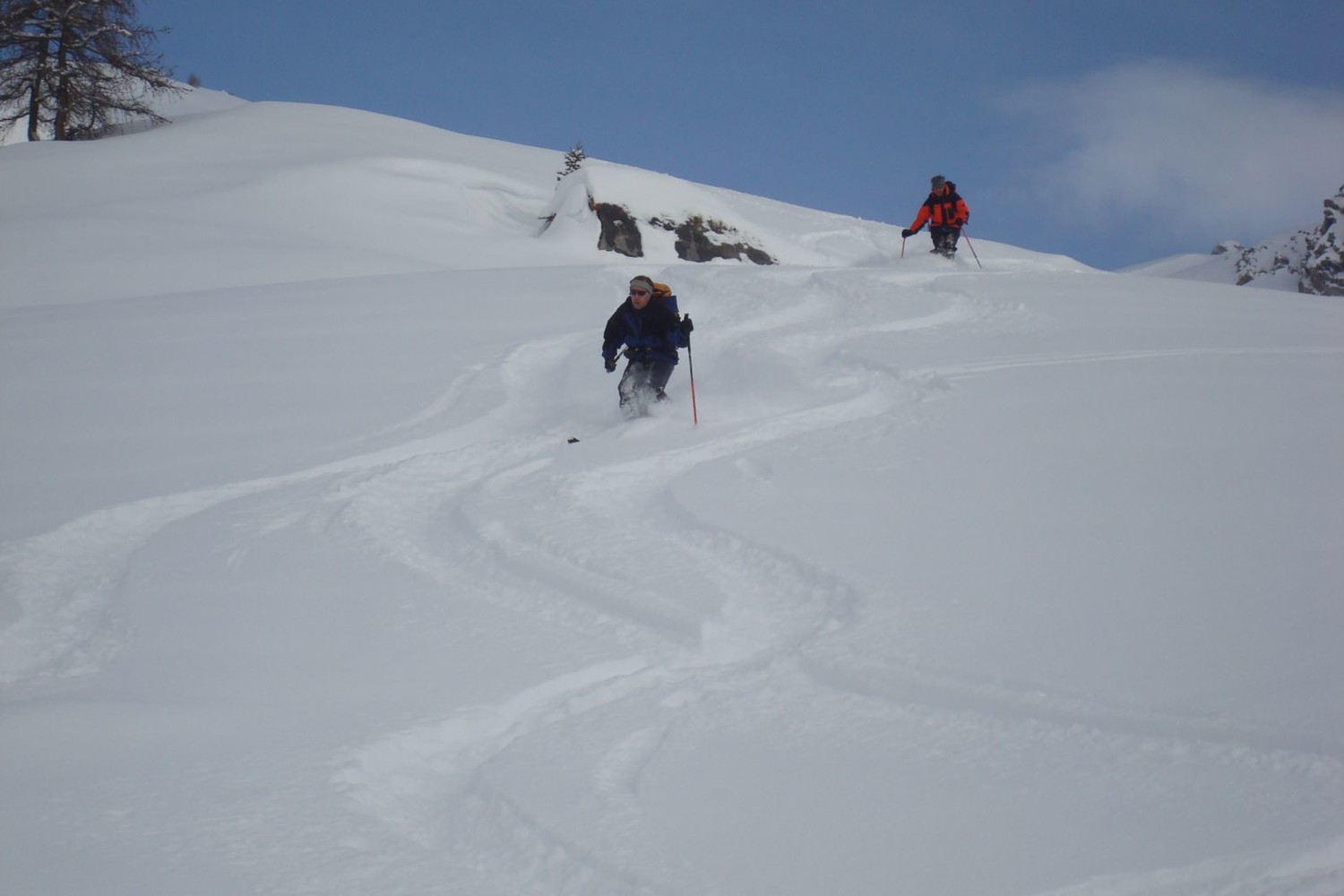 Bertrand savoure la descente