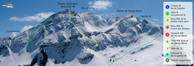 Versant N du Roc d'Enfer du point 1857 des Raies des Follys