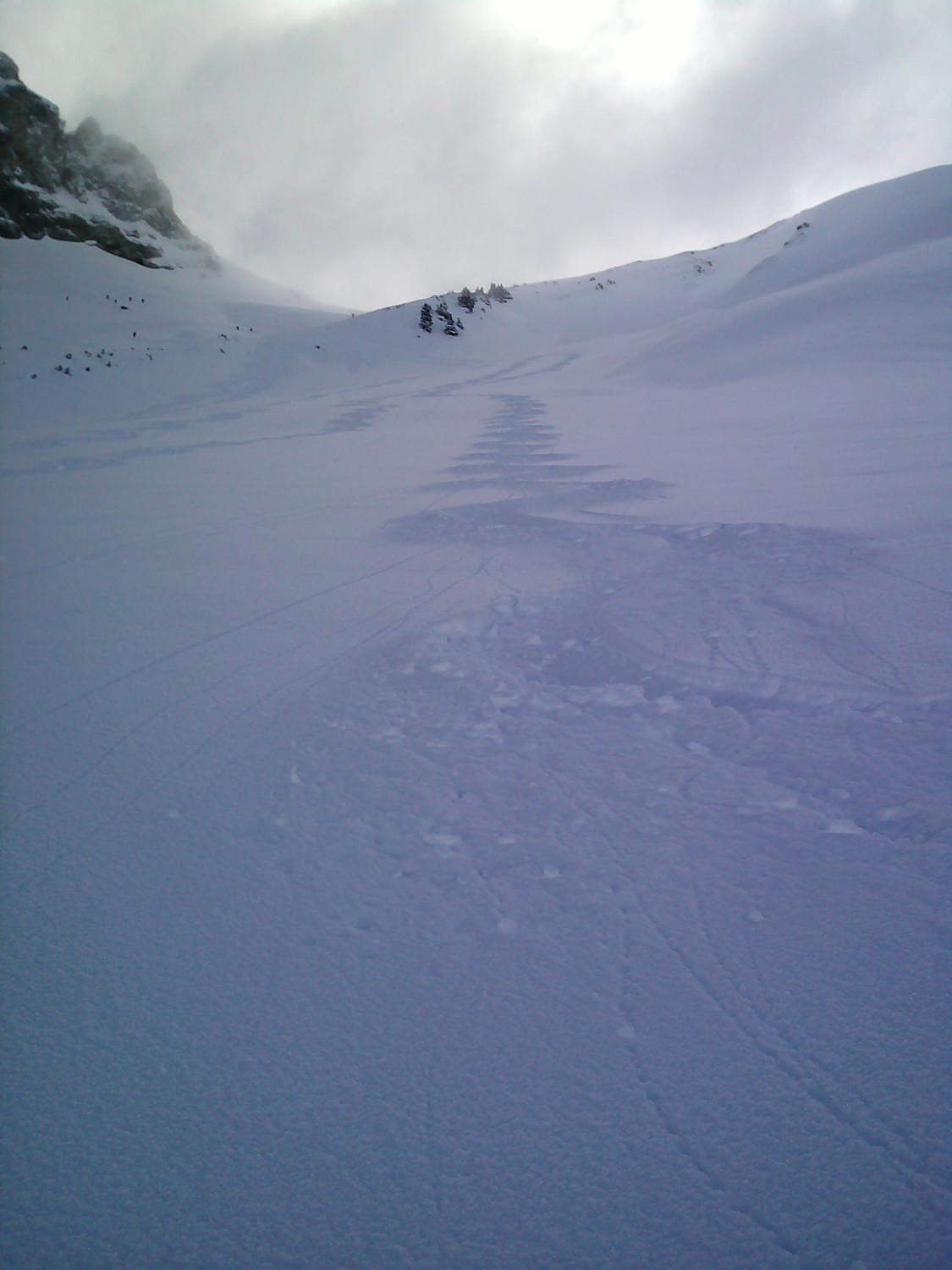 Nos traces sous Petite Chaurionde