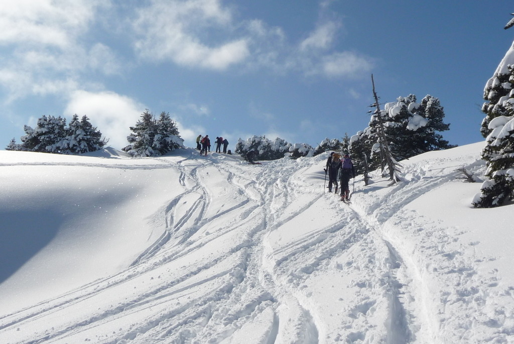 Arrivée au sommet