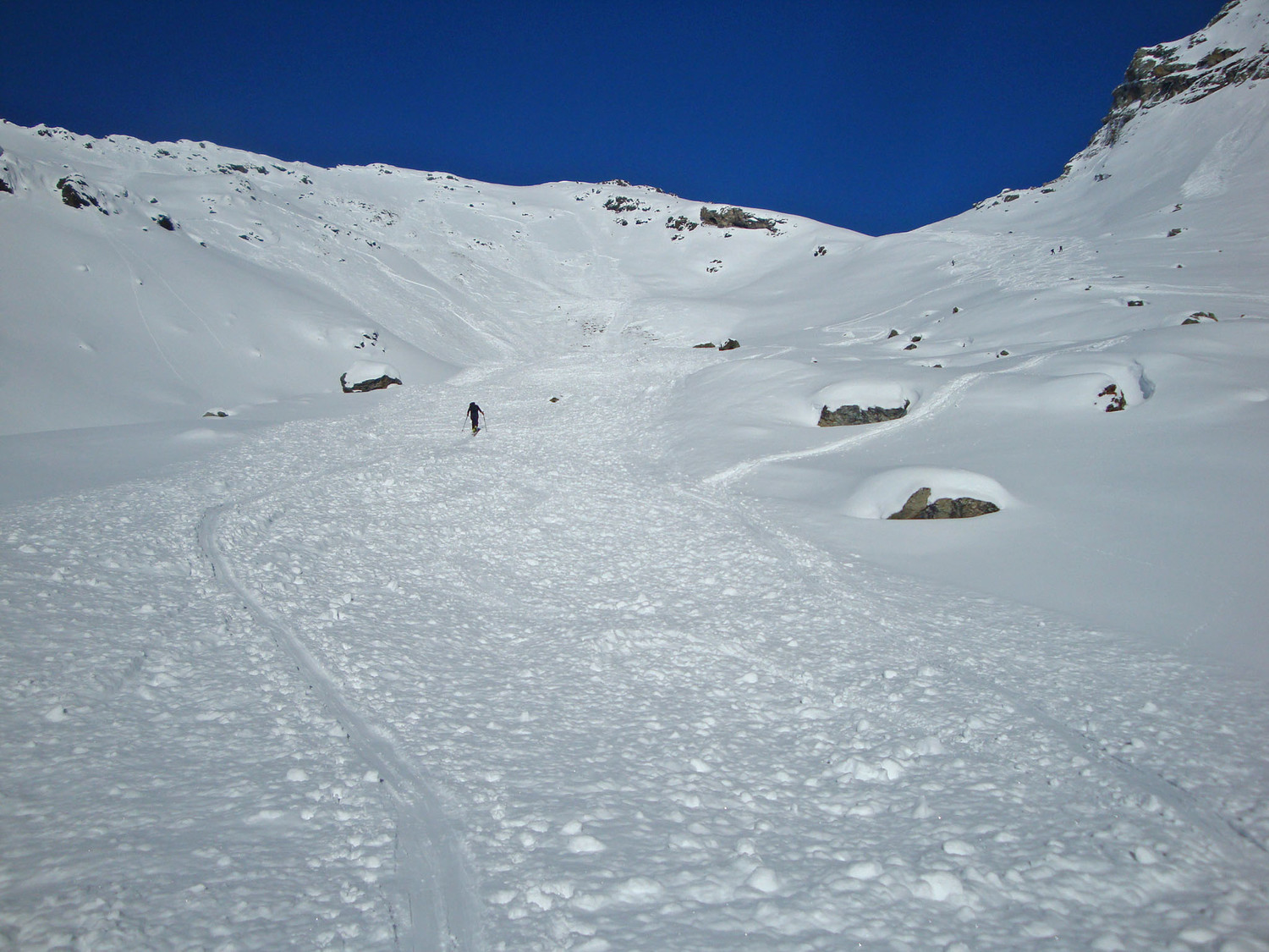 Coulée sous le col de Bréona