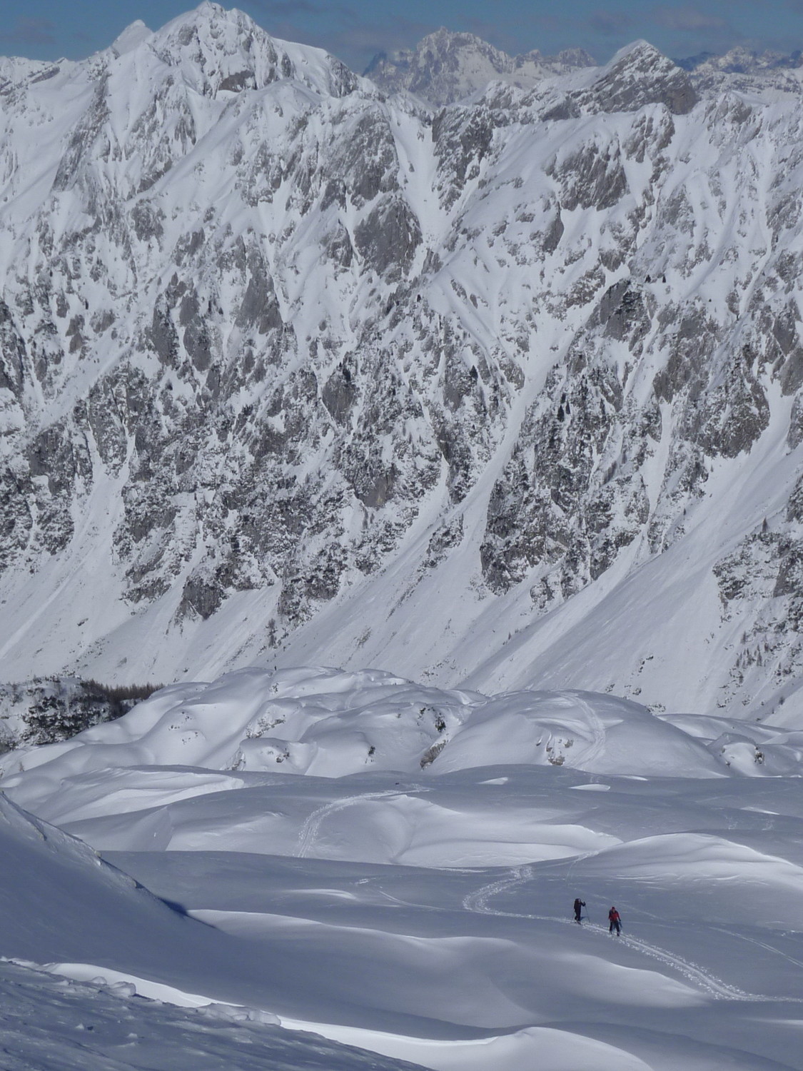 scialpinisti sullo spallone