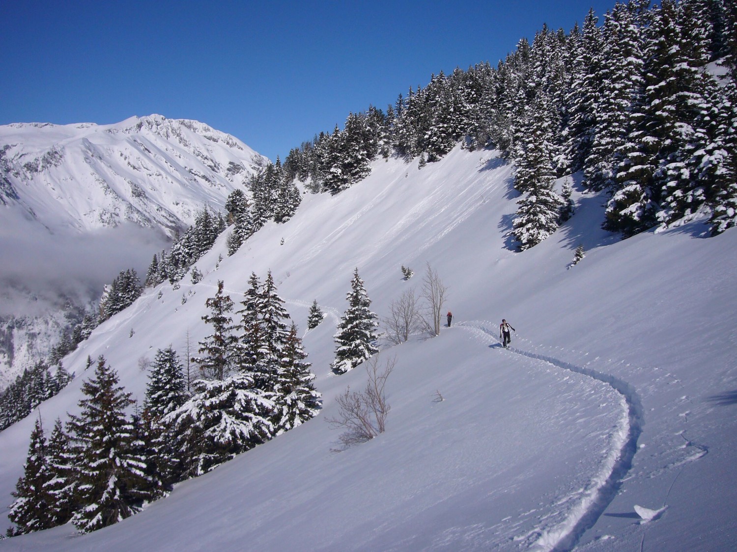 entrée dans la combe