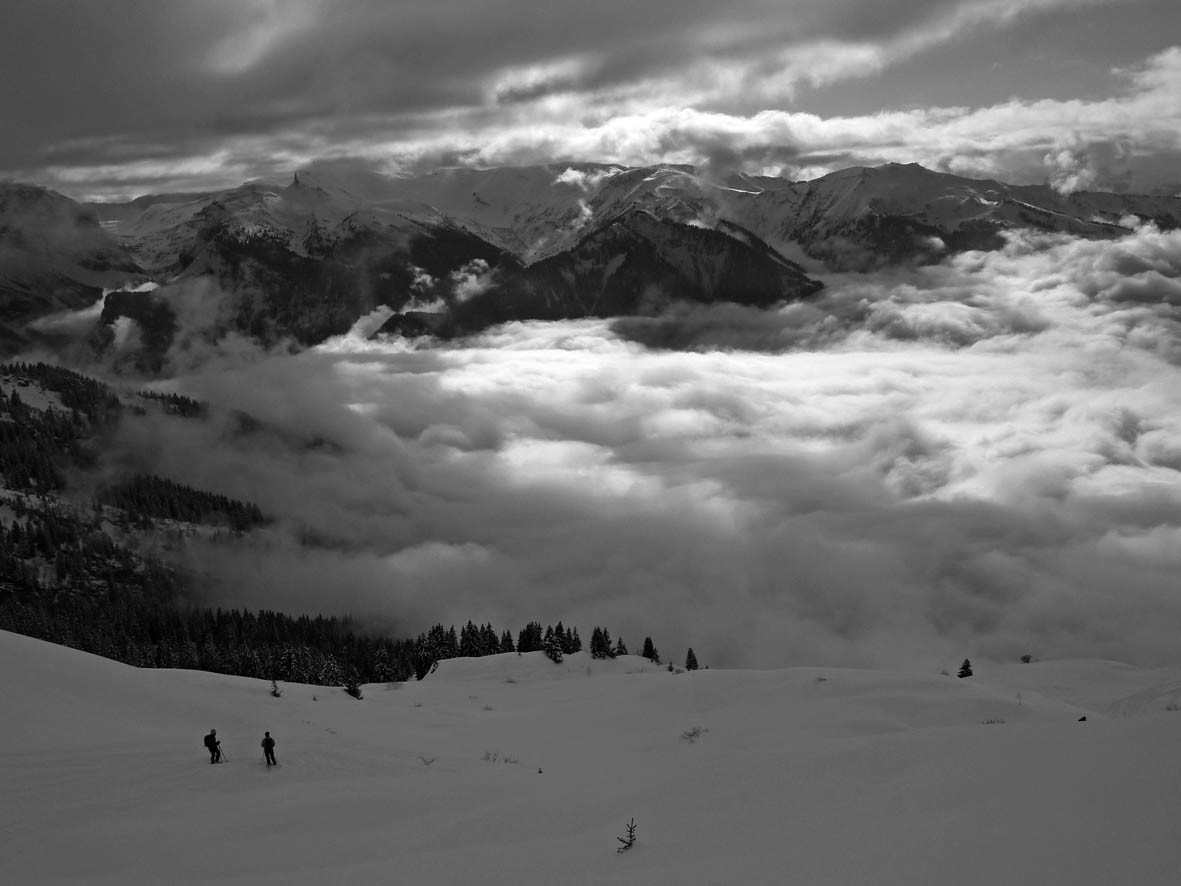 Descente dans le sanwich de nuages