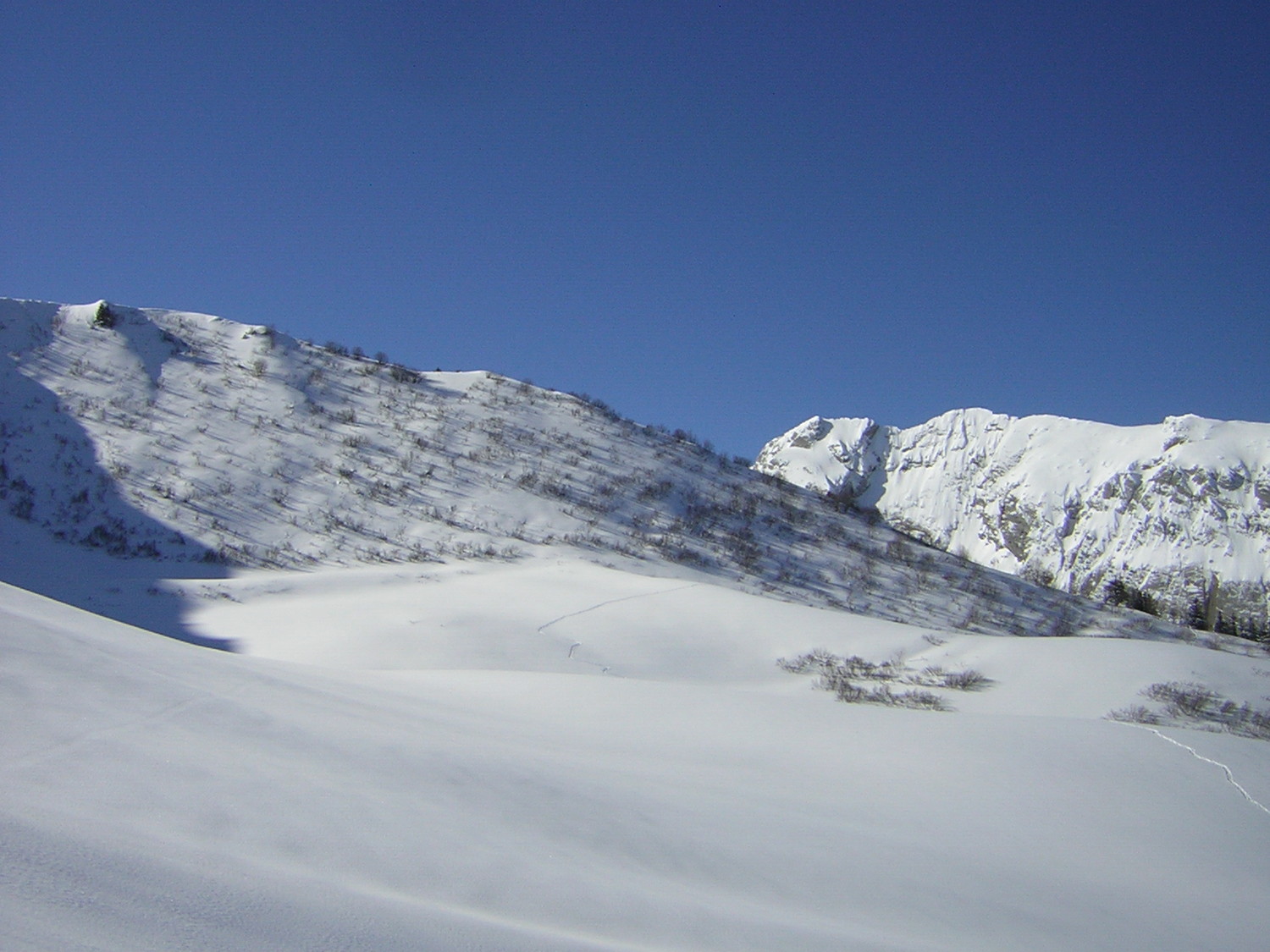 Itinéraire bis de repli, vers le col d'Orgeval