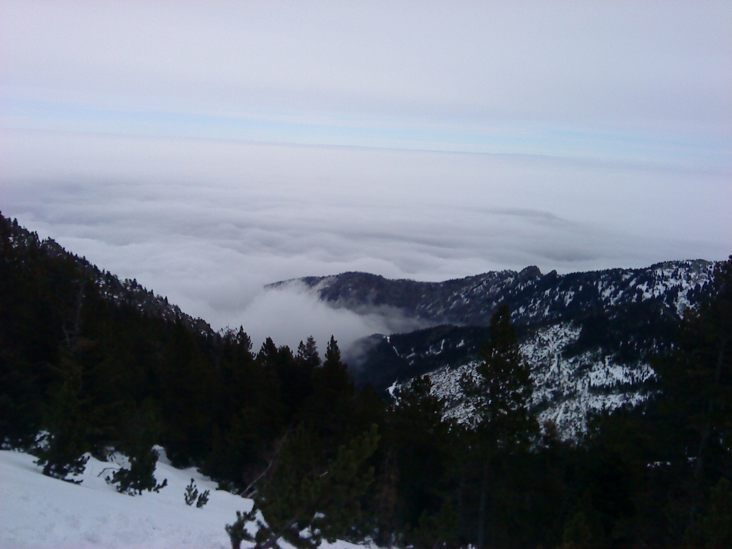 La mer (de nuages) qui monte
