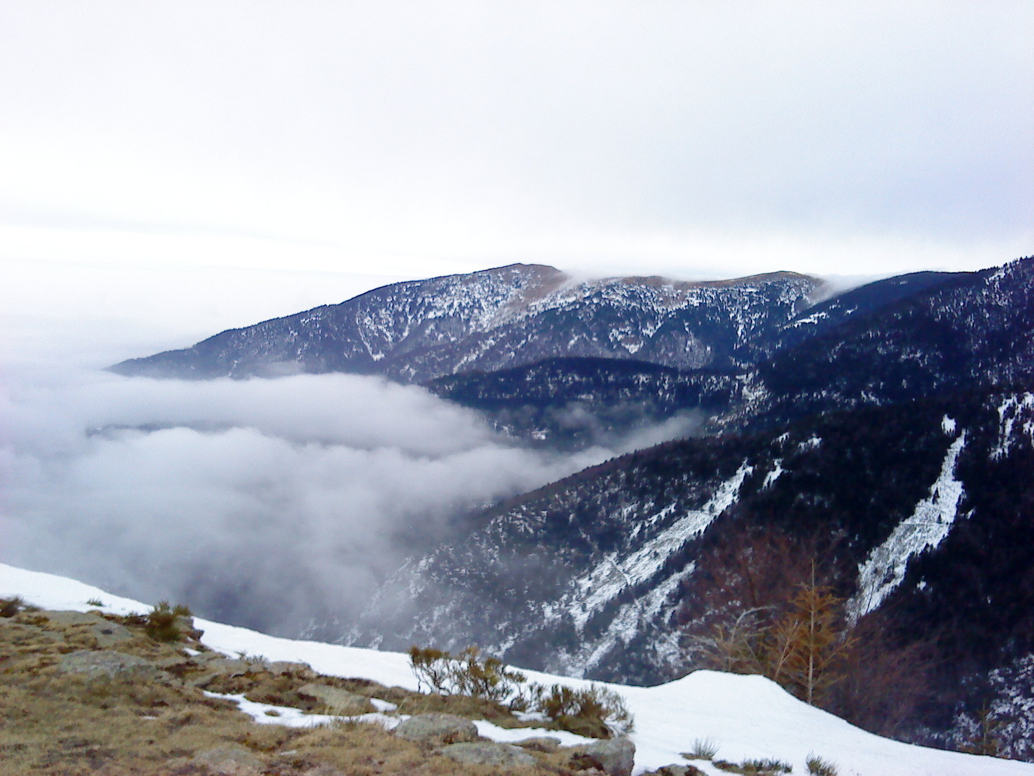 La mer de nuage (qui monte)
