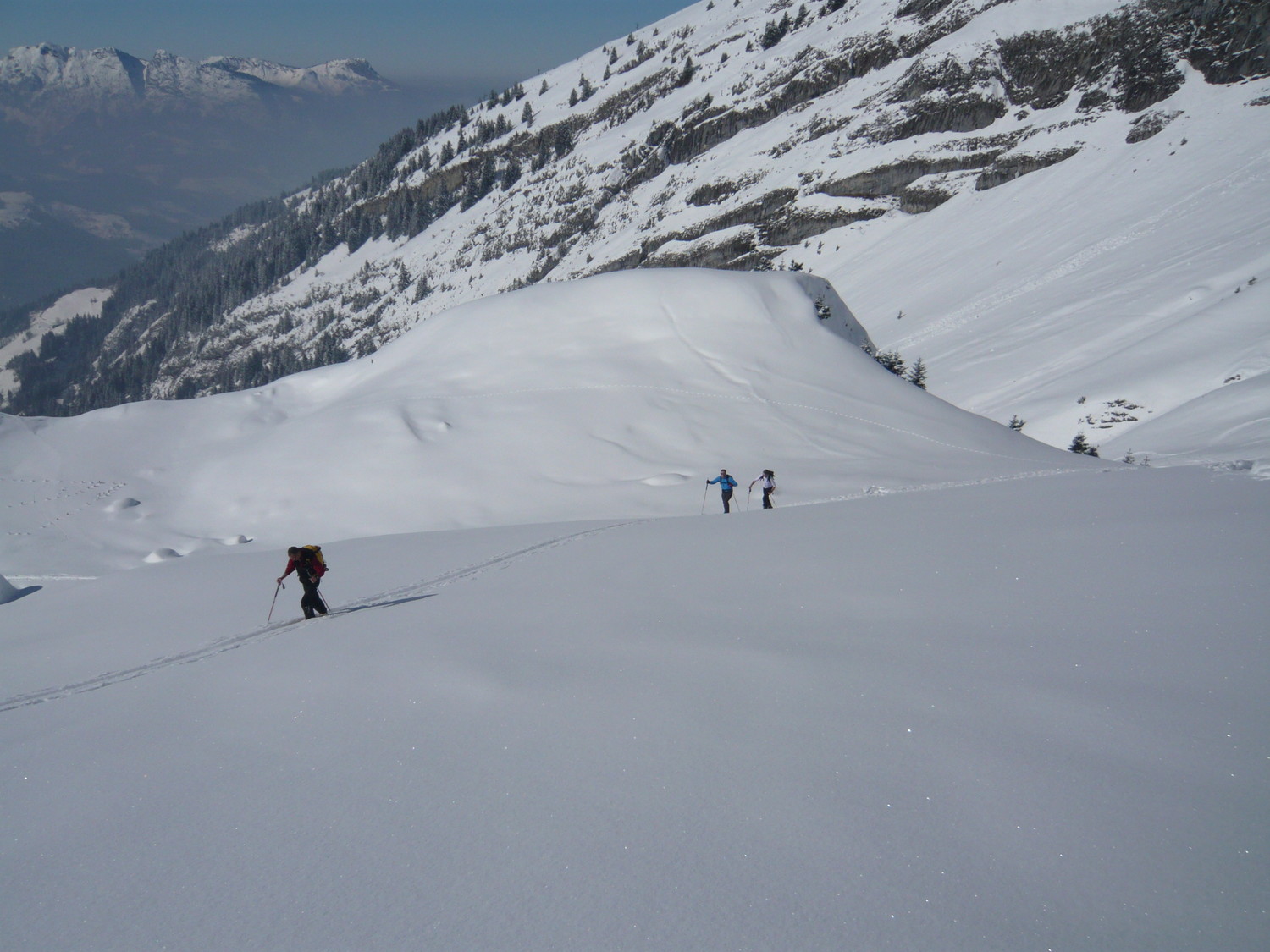 Montée milieu de combe
