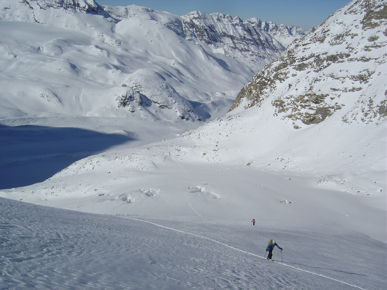 Montée du glacier de Tséna Réfien