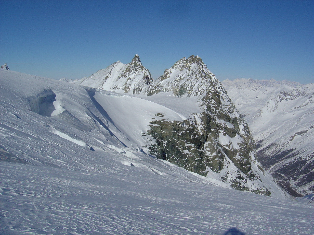 Au départ de la descente