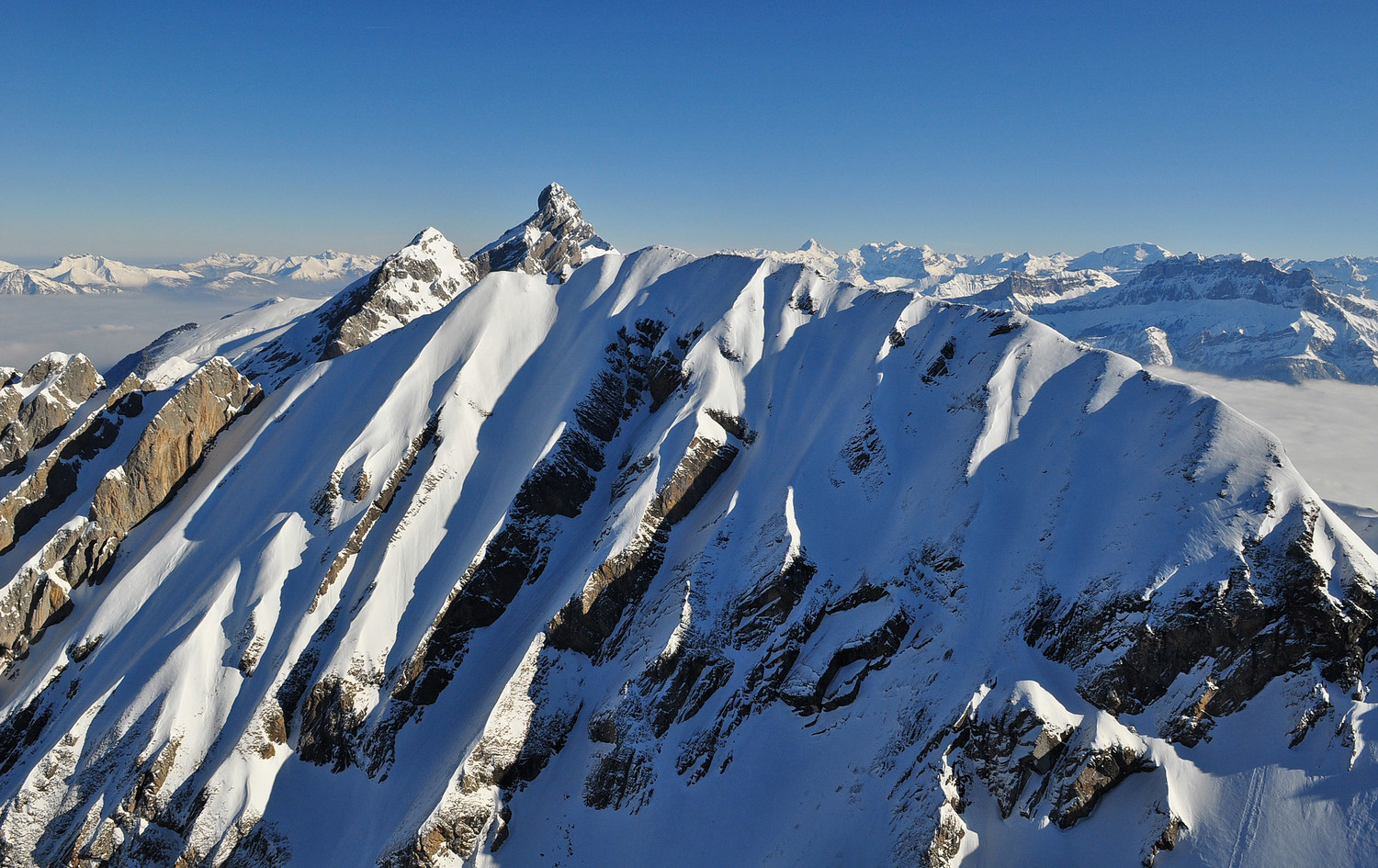 Mont Fleuri et Pointe Percée depuis Tardevant