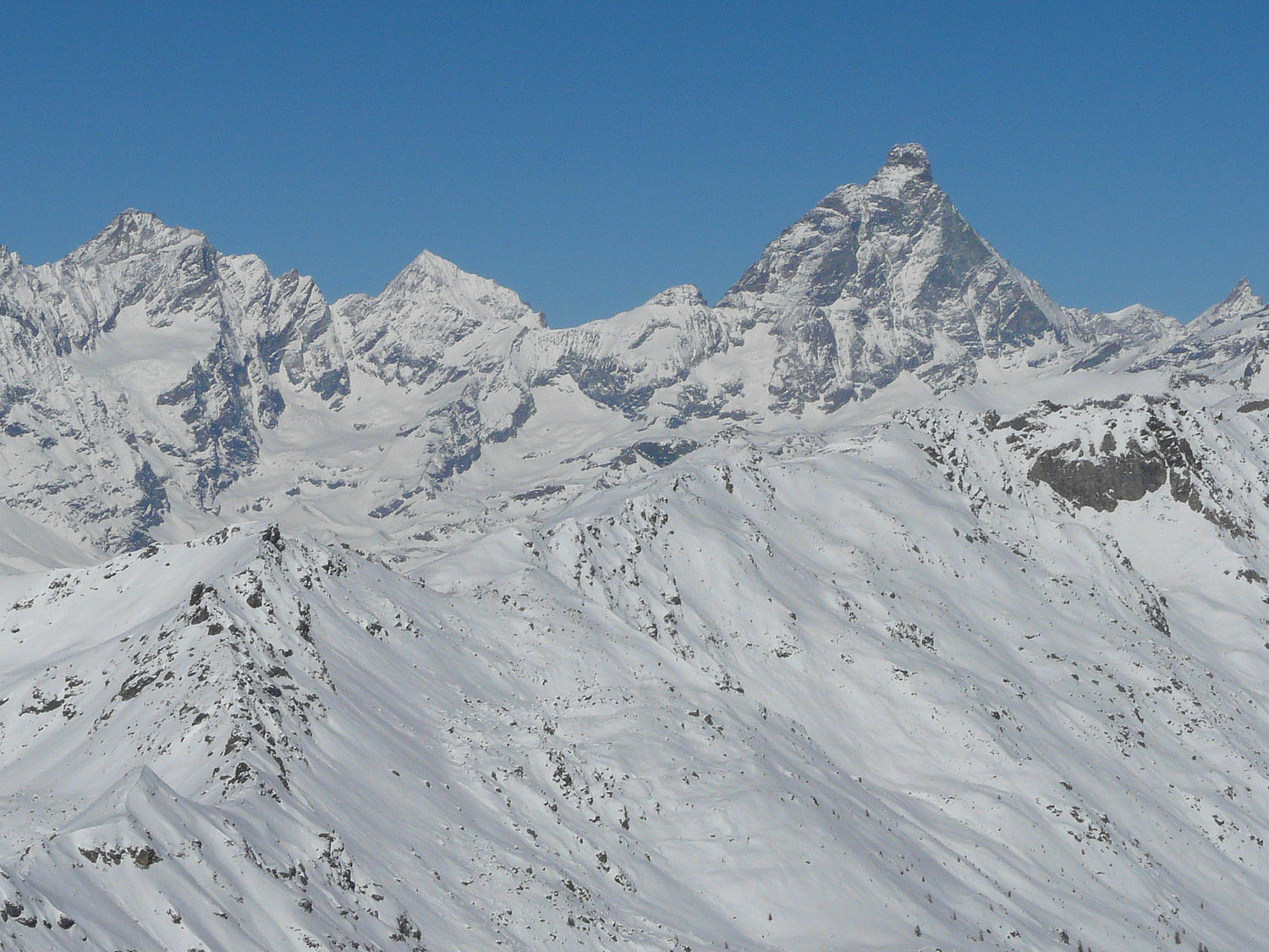 De la dent d'Hérens au Cervin