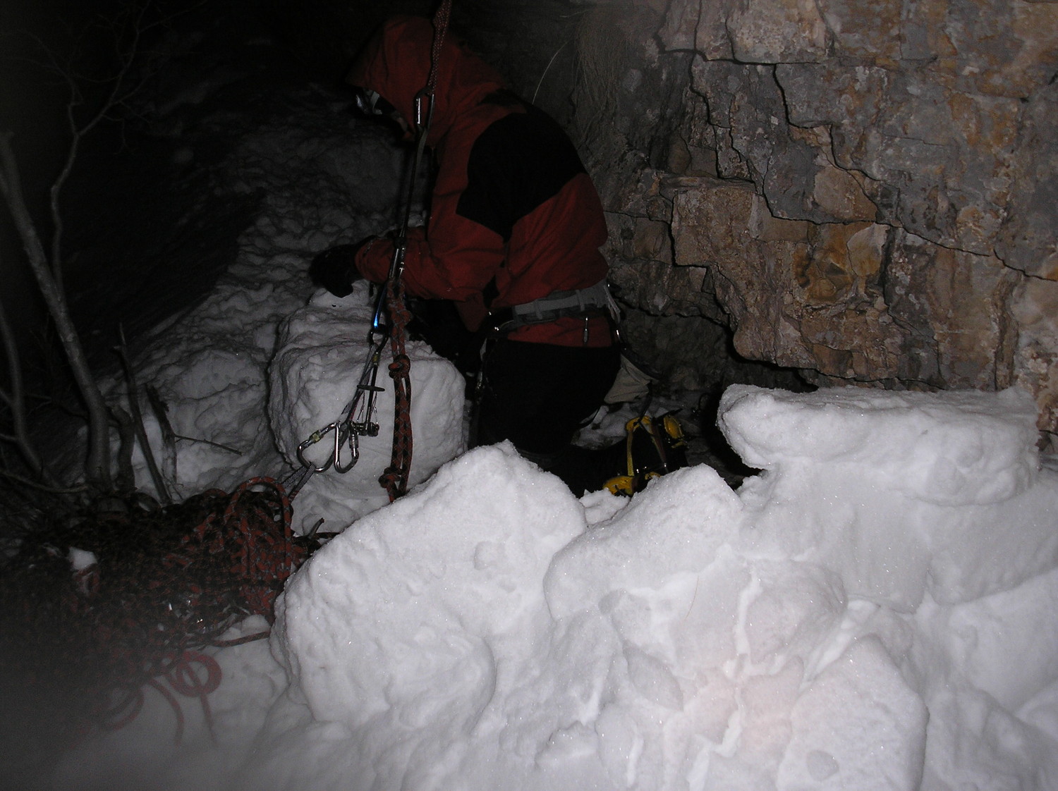 Construction de l'abris bivouac