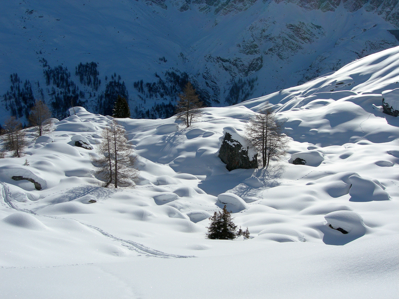 Formes de neige, secteur Le Merio
