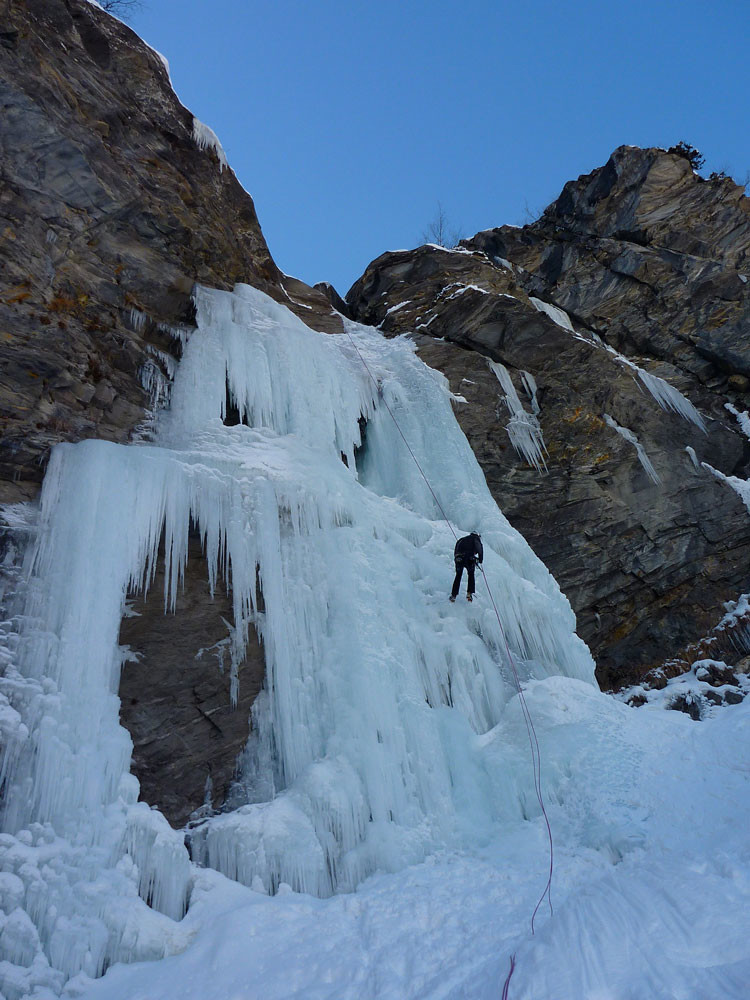 Cascade de Praz Bozon. 2ème ressaut.