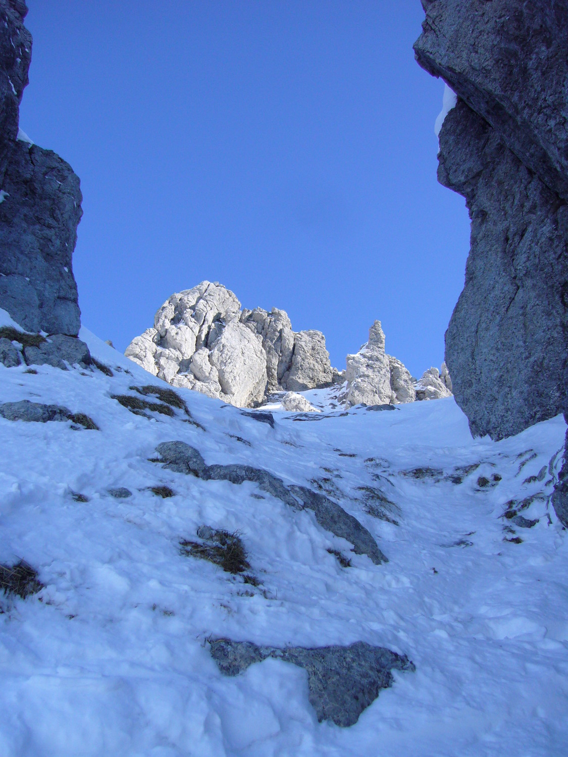 Goulet du couloir Ouest de Pététoz