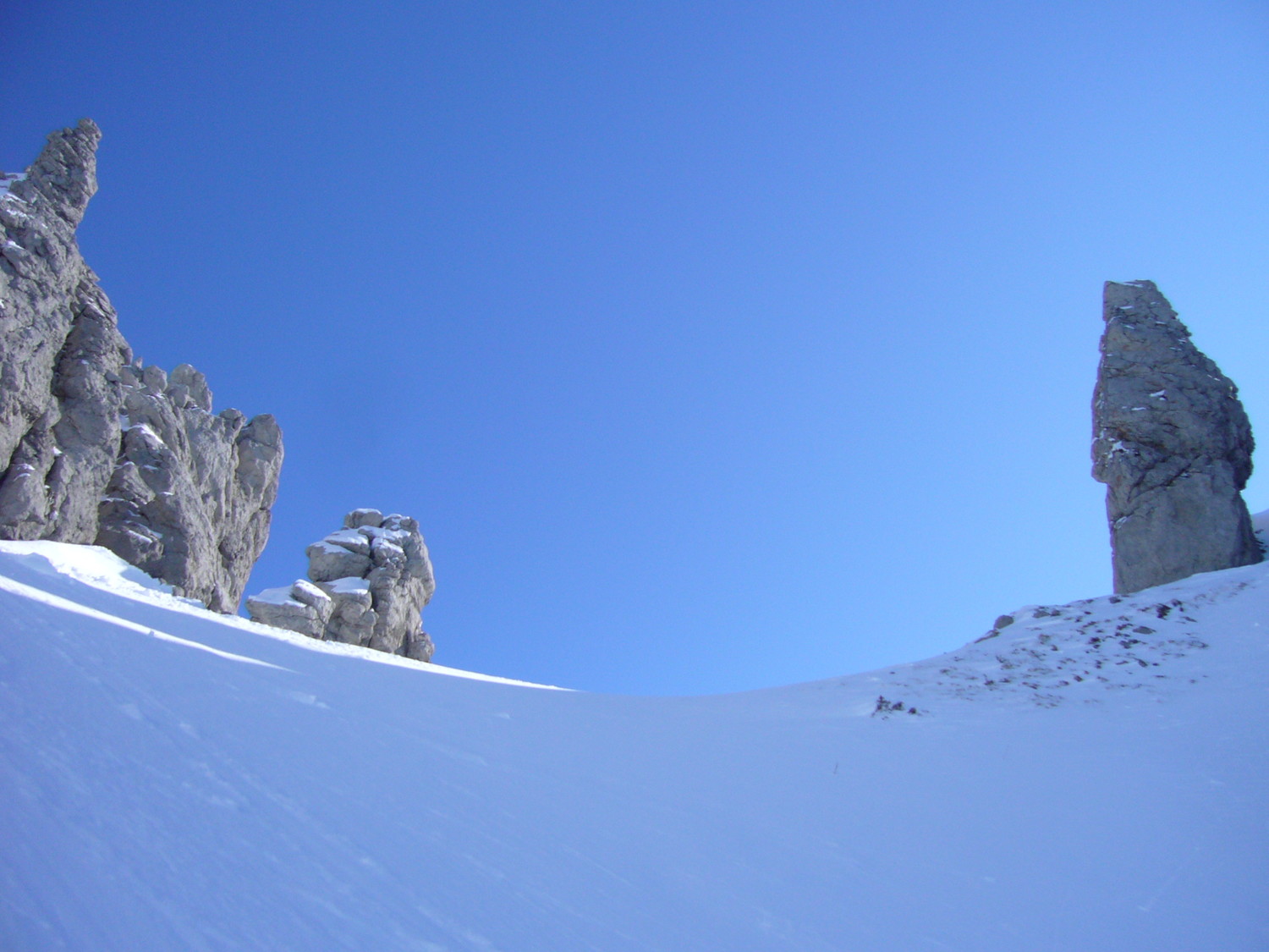 Les gendarmes surveillent ! (couloir Ouest de Pététoz)