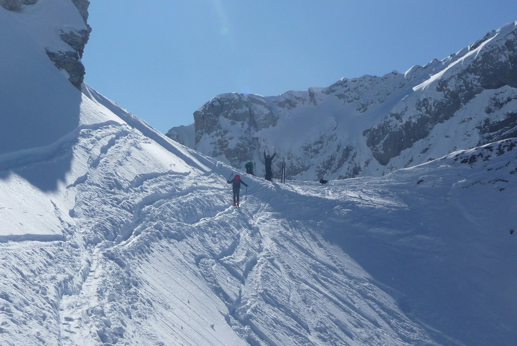 Arrivée au col