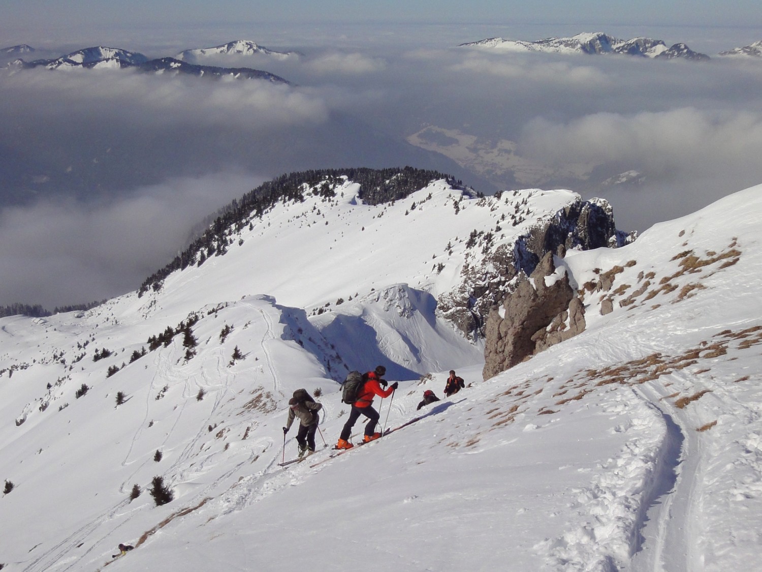Sur l'arête W du Roc de Tavaneuse