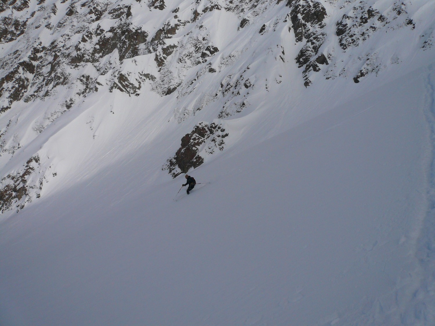 Col des Vaurze: belle pente finale.