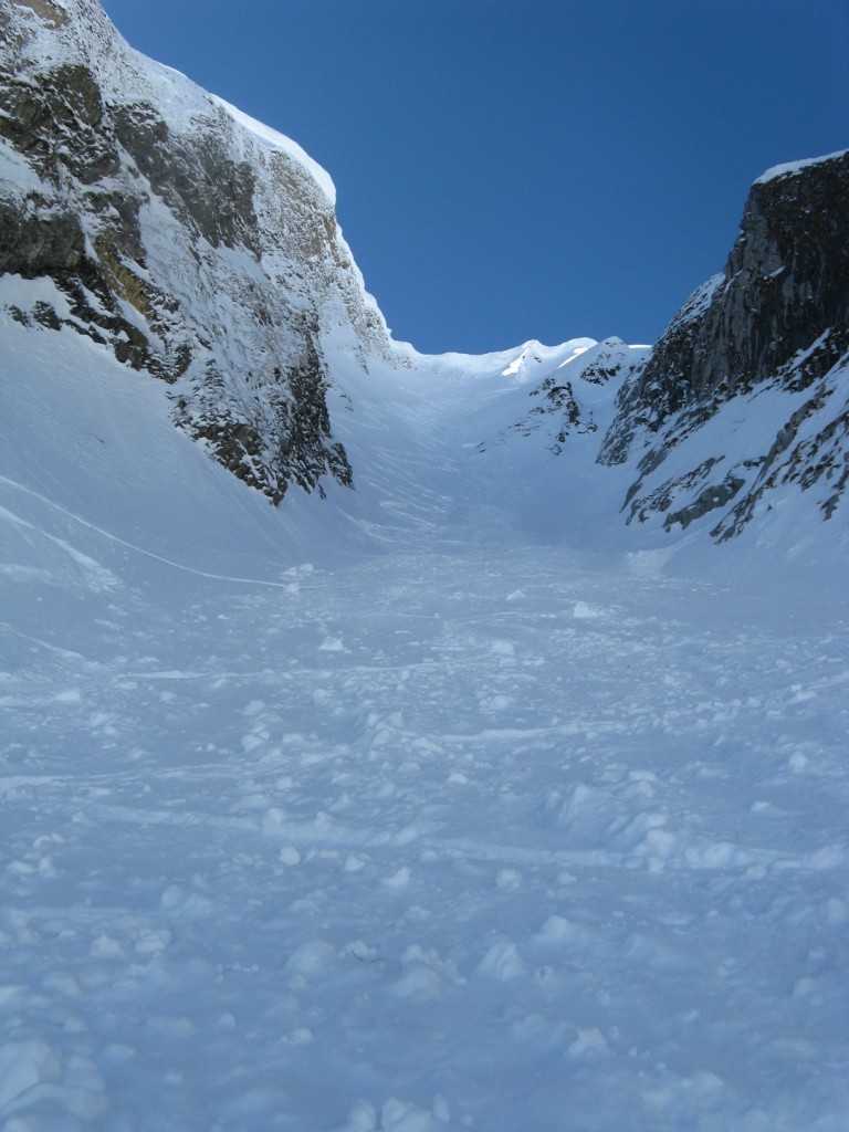 Le couloir après notre passage