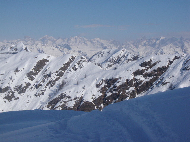 Panorama prima della cima