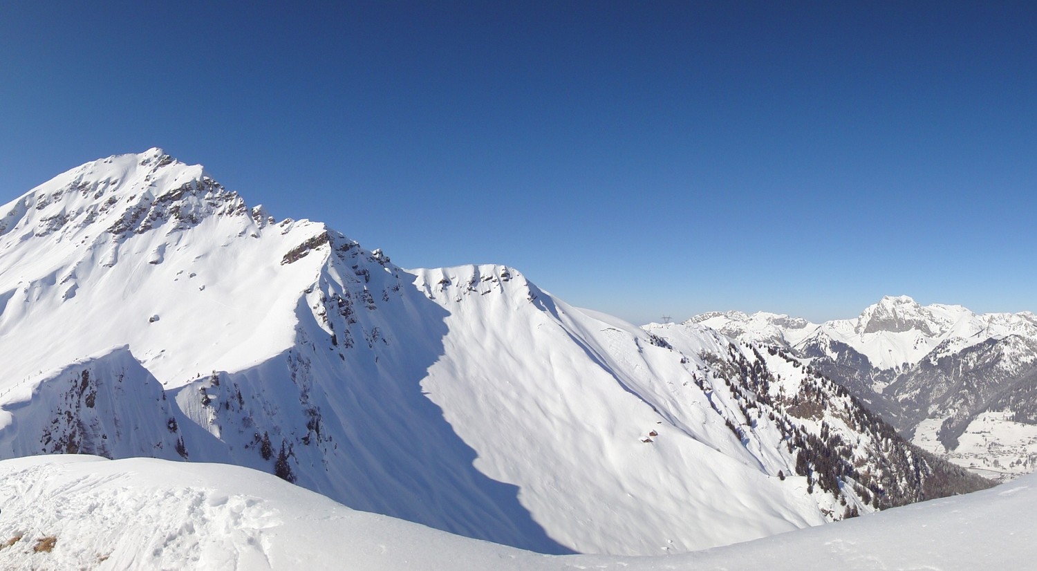 Mont de Grange vu de la Pointe des Mattes